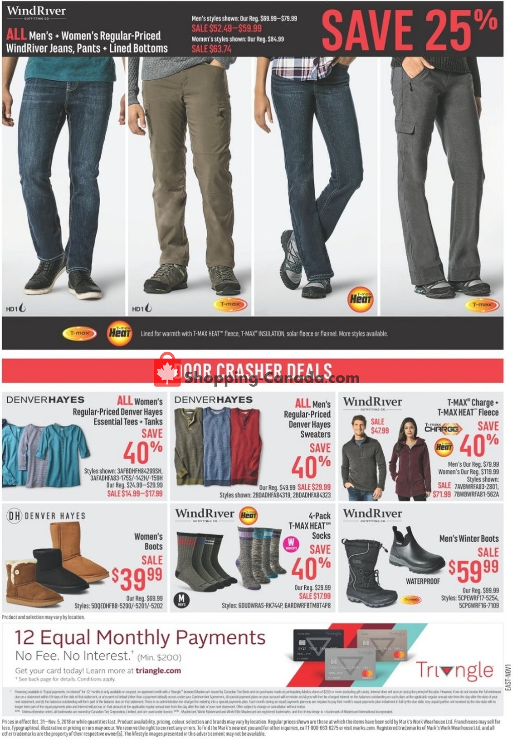 Mark's Work Wearhouse flyer from Wednesday October 31, 2018 to Monday November 5, 2018 - page 15