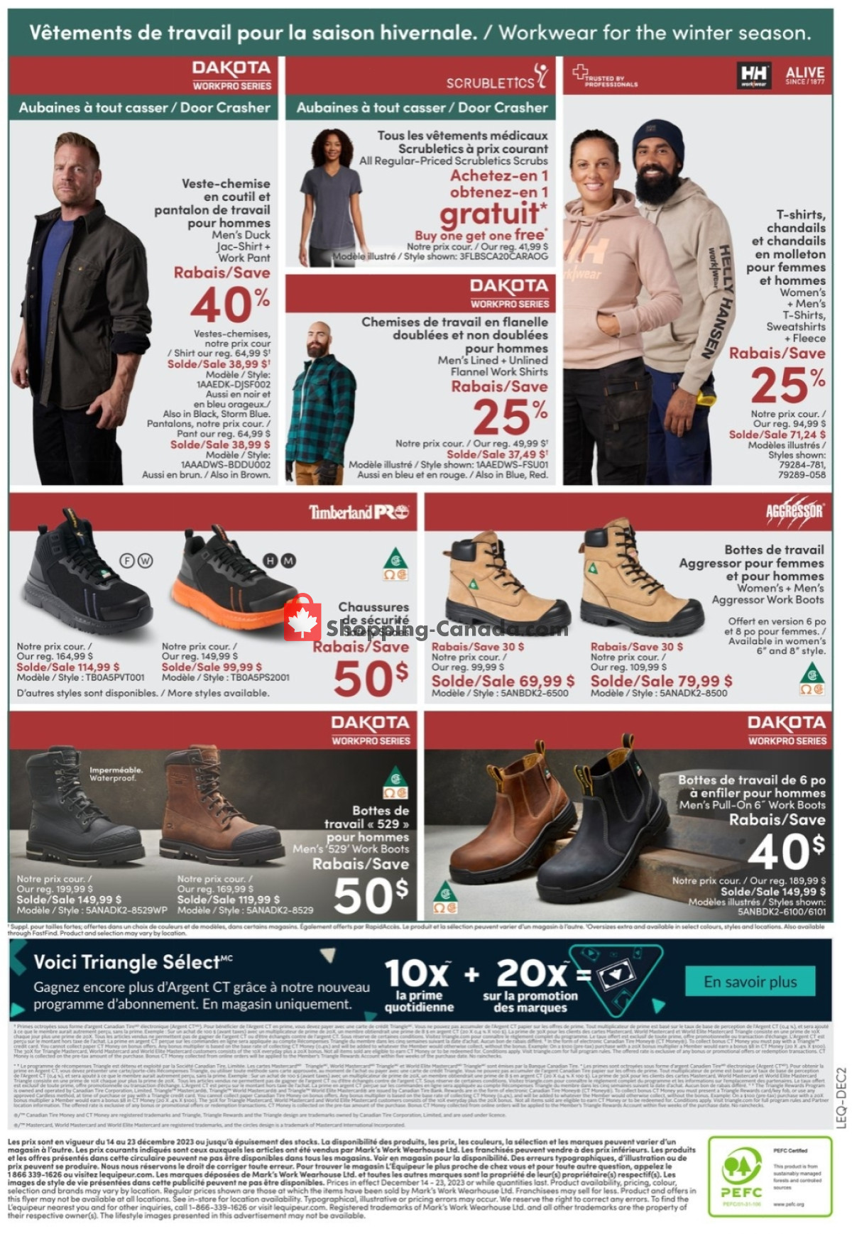 Mark's Work Wearhouse flyer from Thursday December 14, 2023 to Saturday December 23, 2023 - page 6