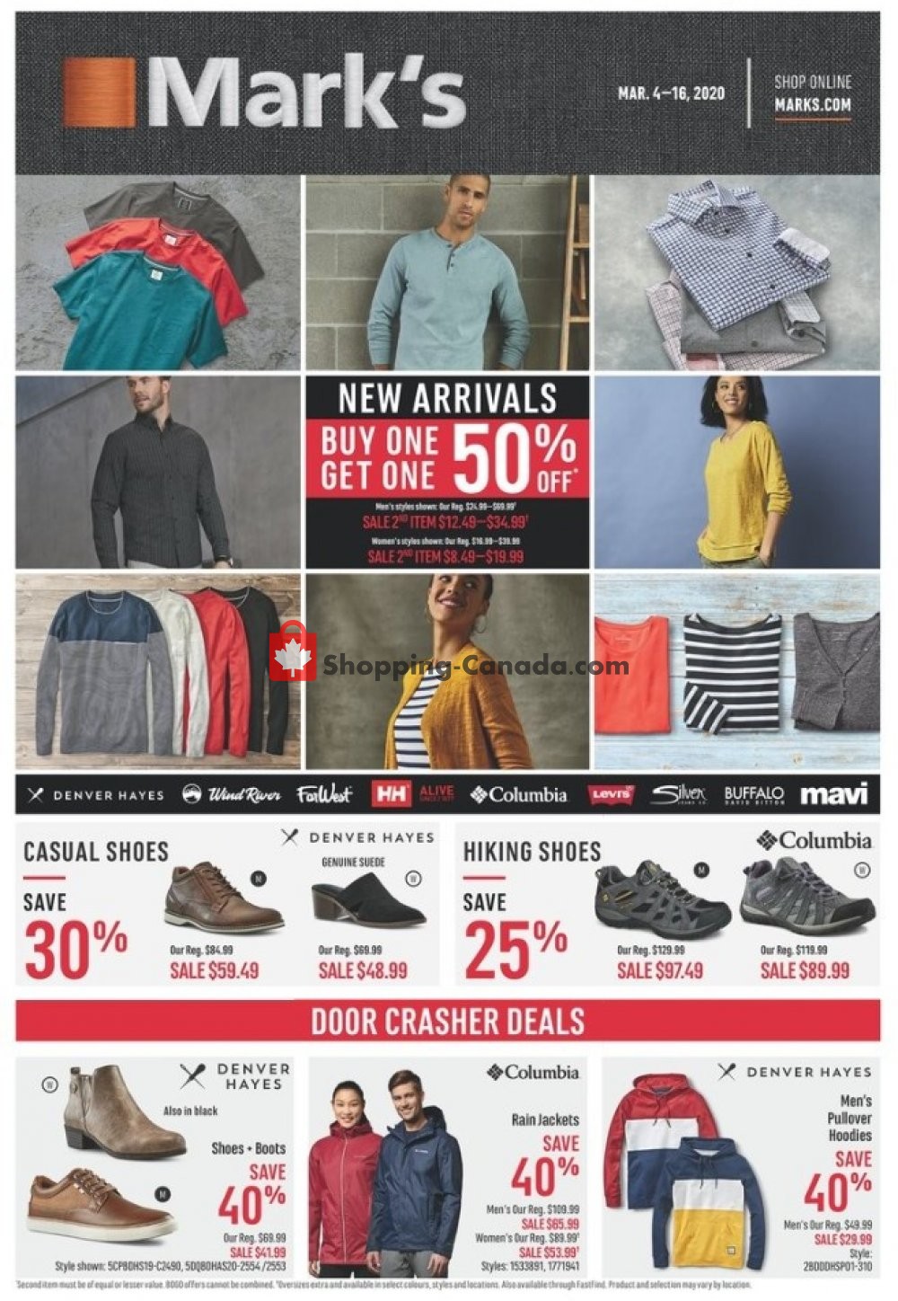 Mark's Work Wearhouse Canada, flyer (New Arrivals) March 4 March