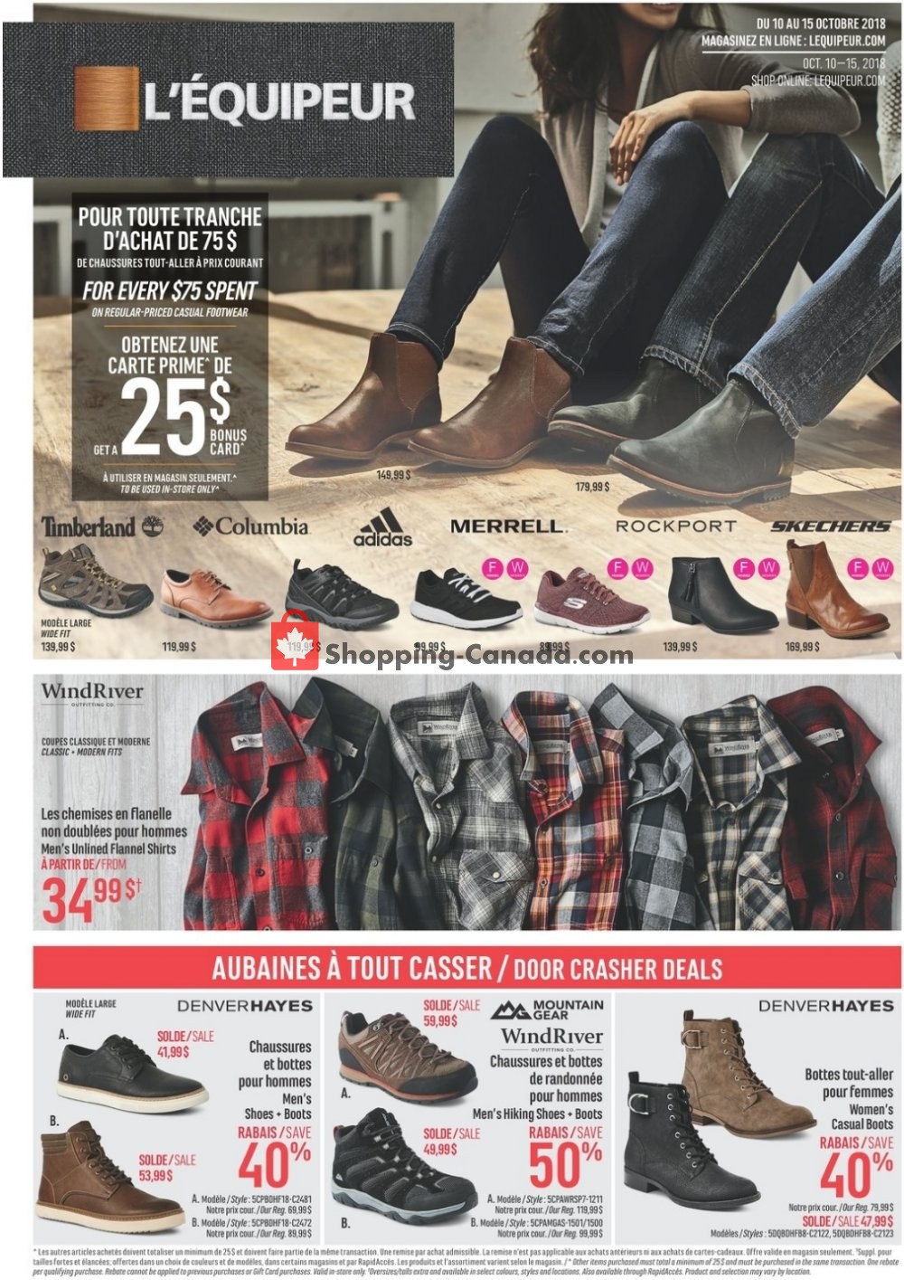 Mark's Work Wearhouse flyer from Wednesday October 10, 2018 to Monday October 15, 2018 - page 1