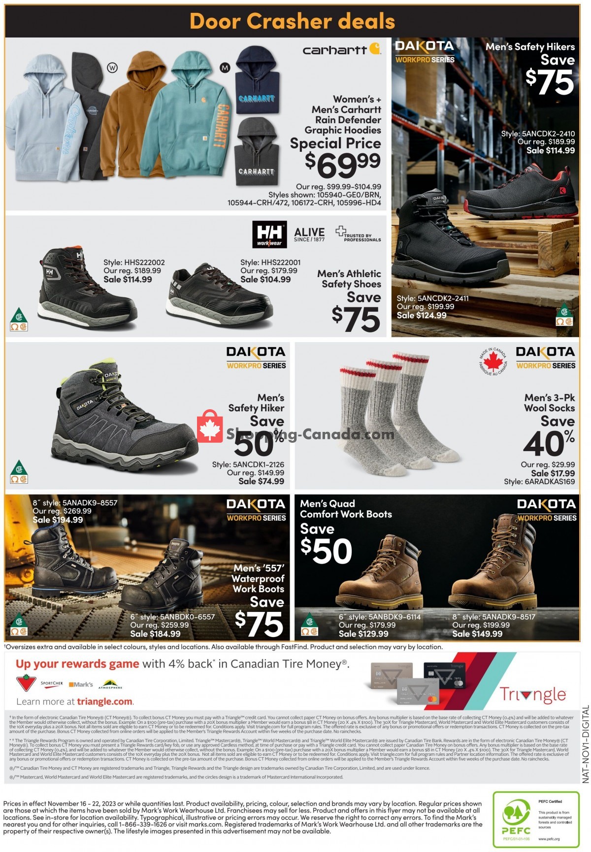 Mark's Work Wearhouse Canada, flyer (Special Offer Black Friday) November 16 November 22