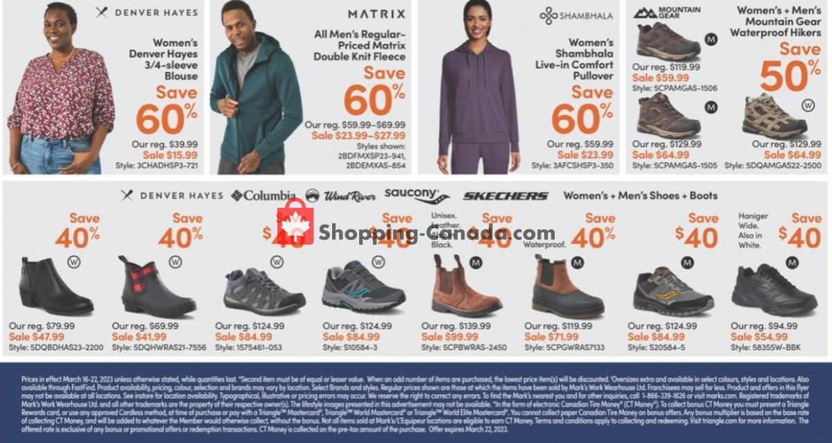 Mark's Work Wearhouse Canada, flyer (Special Offer) March 16 March 22, 2023 Shopping Canada