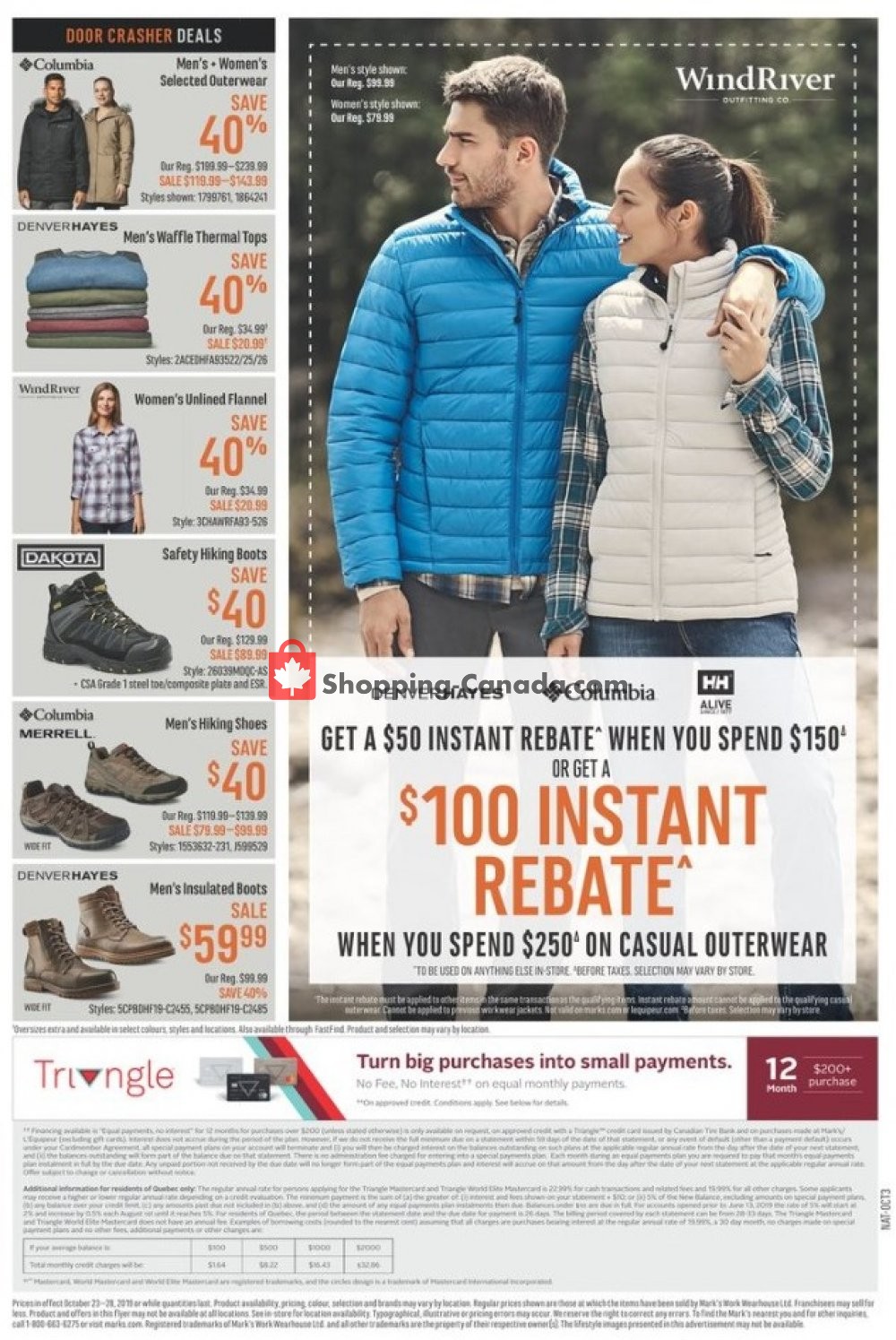 Mark's Work Wearhouse flyer from Wednesday October 23, 2019 to Monday October 28, 2019 - page 18
