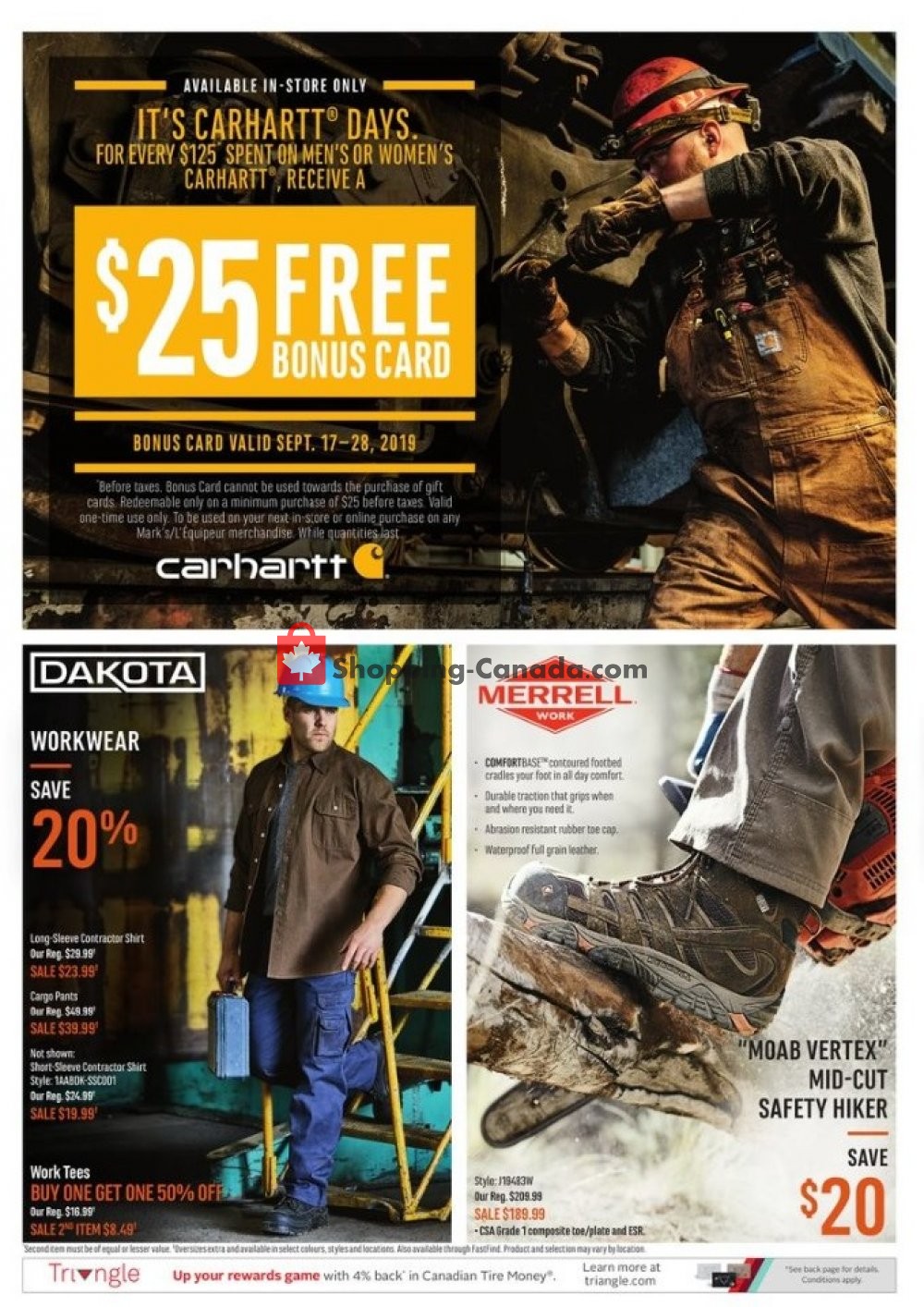 Mark's Work Wearhouse flyer from Wednesday September 11, 2019 to Monday September 16, 2019 - page 8