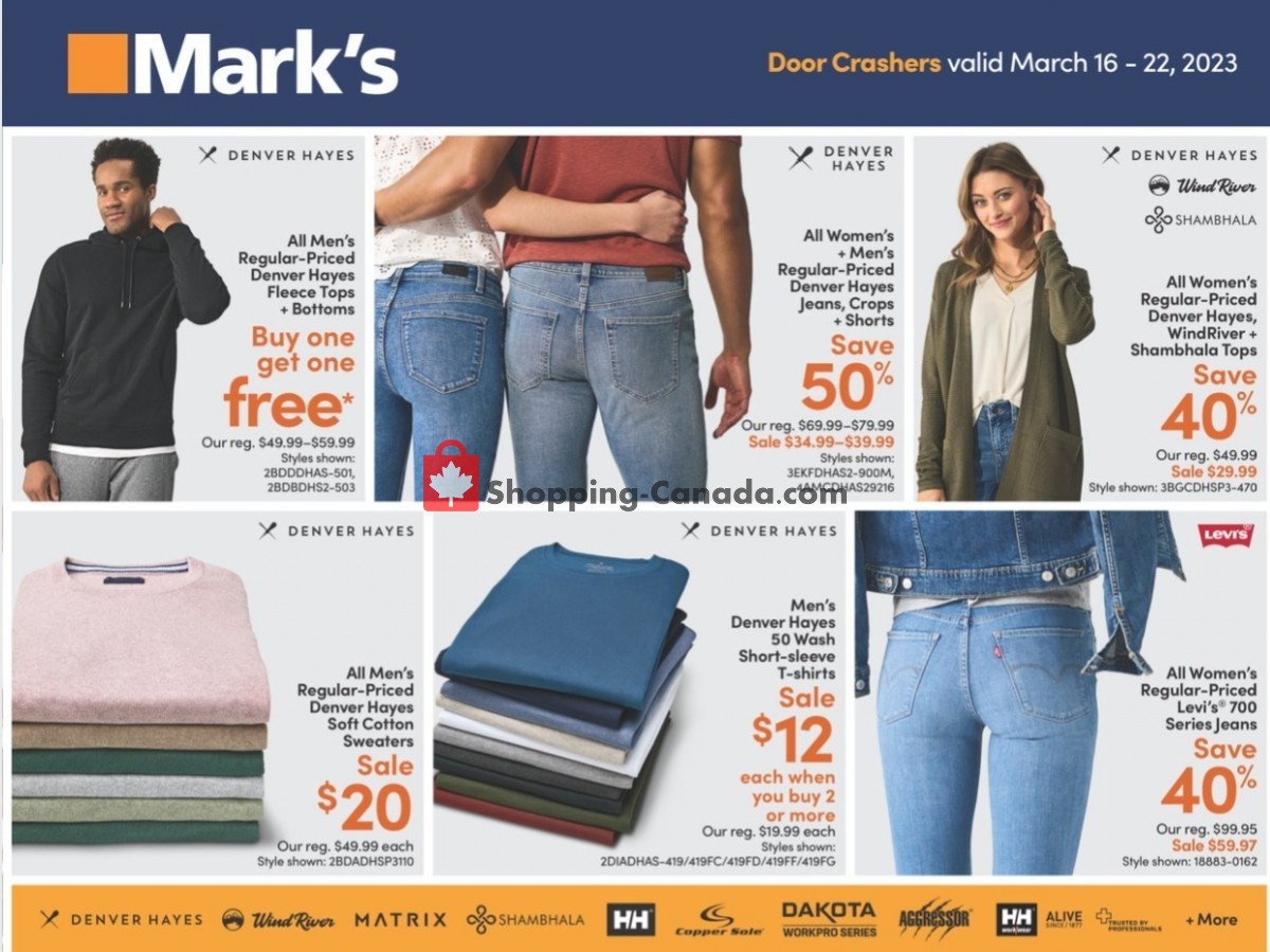 Mark's Work Wearhouse Canada, flyer (Special Offer QC) March 16