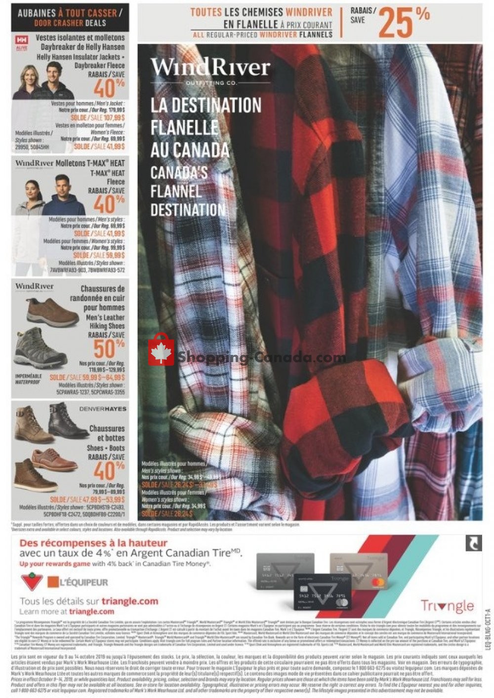 Mark's Work Wearhouse flyer from Wednesday October 9, 2019 to Monday October 14, 2019 - page 10