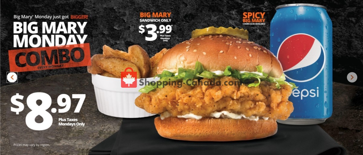 Mary Brown's Chicken flyer from Sunday March 28, 2021 to Saturday June 19, 2021 - page 1