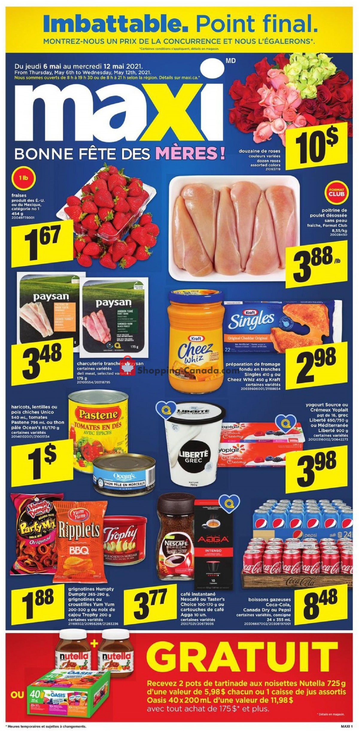 Maxi flyer from Thursday May 6, 2021 to Wednesday May 12, 2021 - page 1