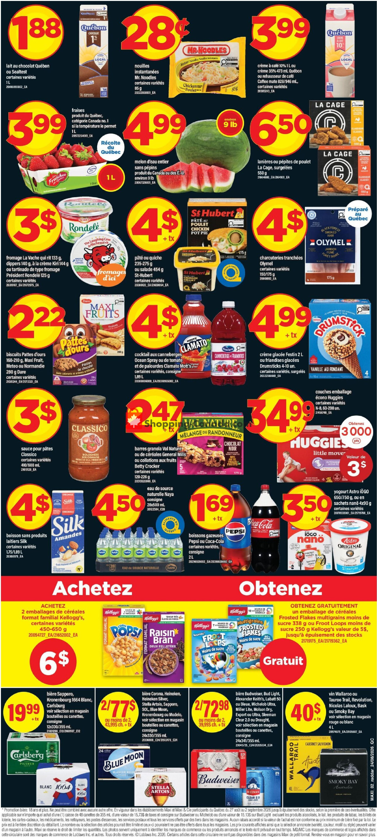 Maxi flyer from Thursday August 27, 2026 to Wednesday September 2, 2026 - page 2