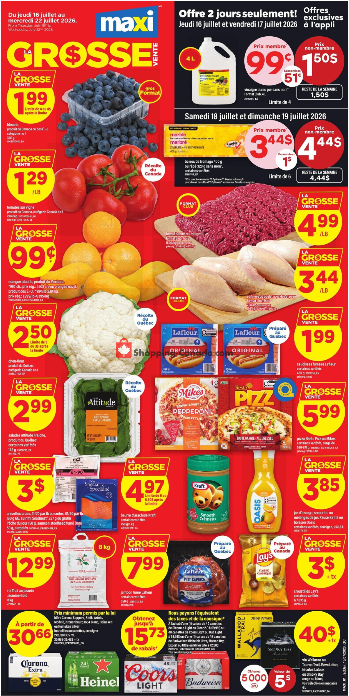 Maxi flyer from Thursday July 16, 2026 to Wednesday July 22, 2026 - page 1