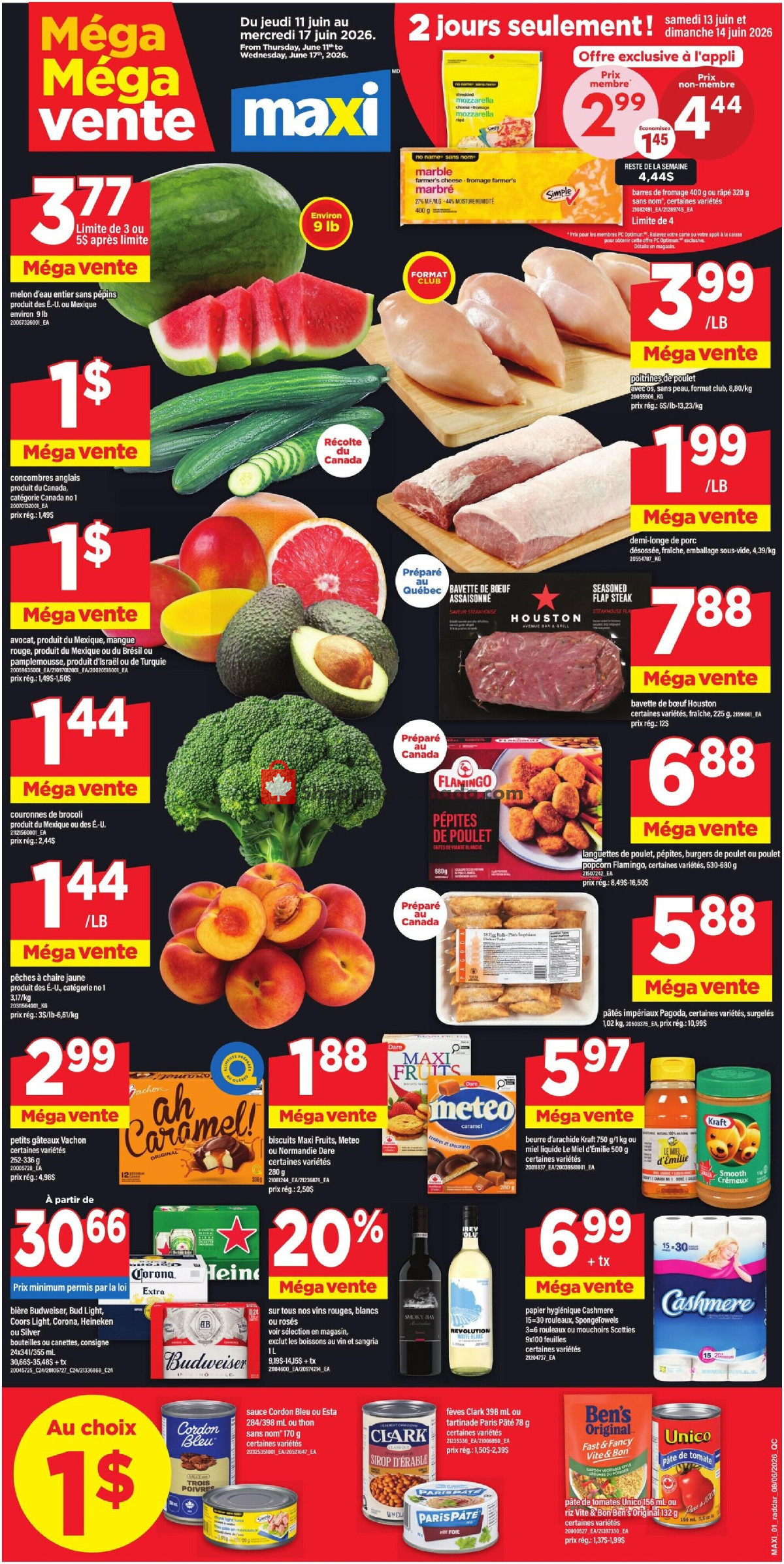 Maxi flyer from Thursday June 11, 2026 to Wednesday June 17, 2026 - page 1