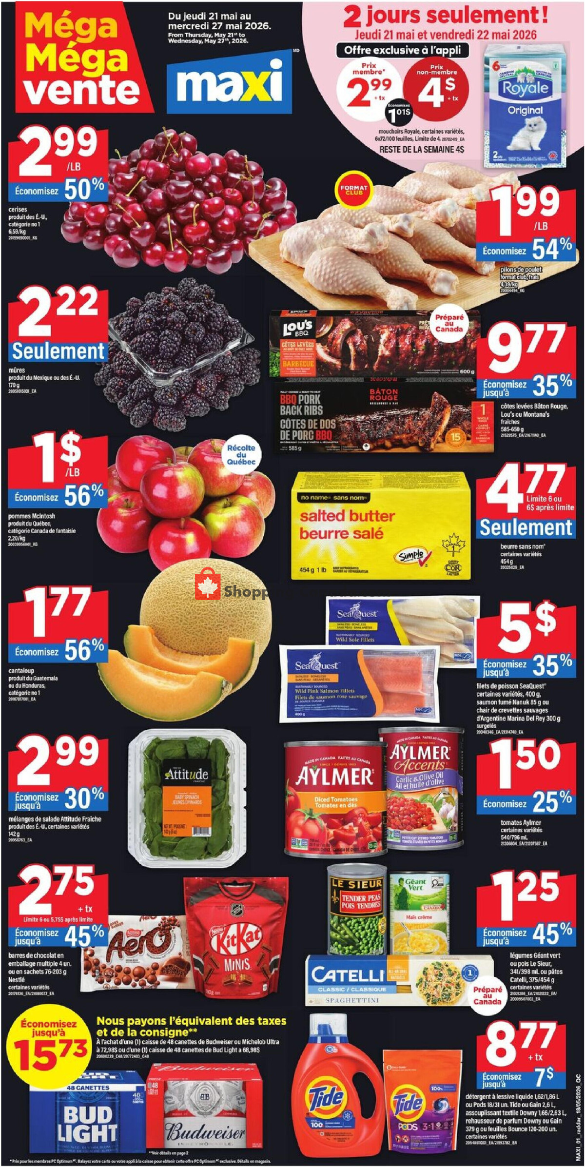 Maxi flyer from Thursday May 21, 2026 to Wednesday May 27, 2026 - page 1