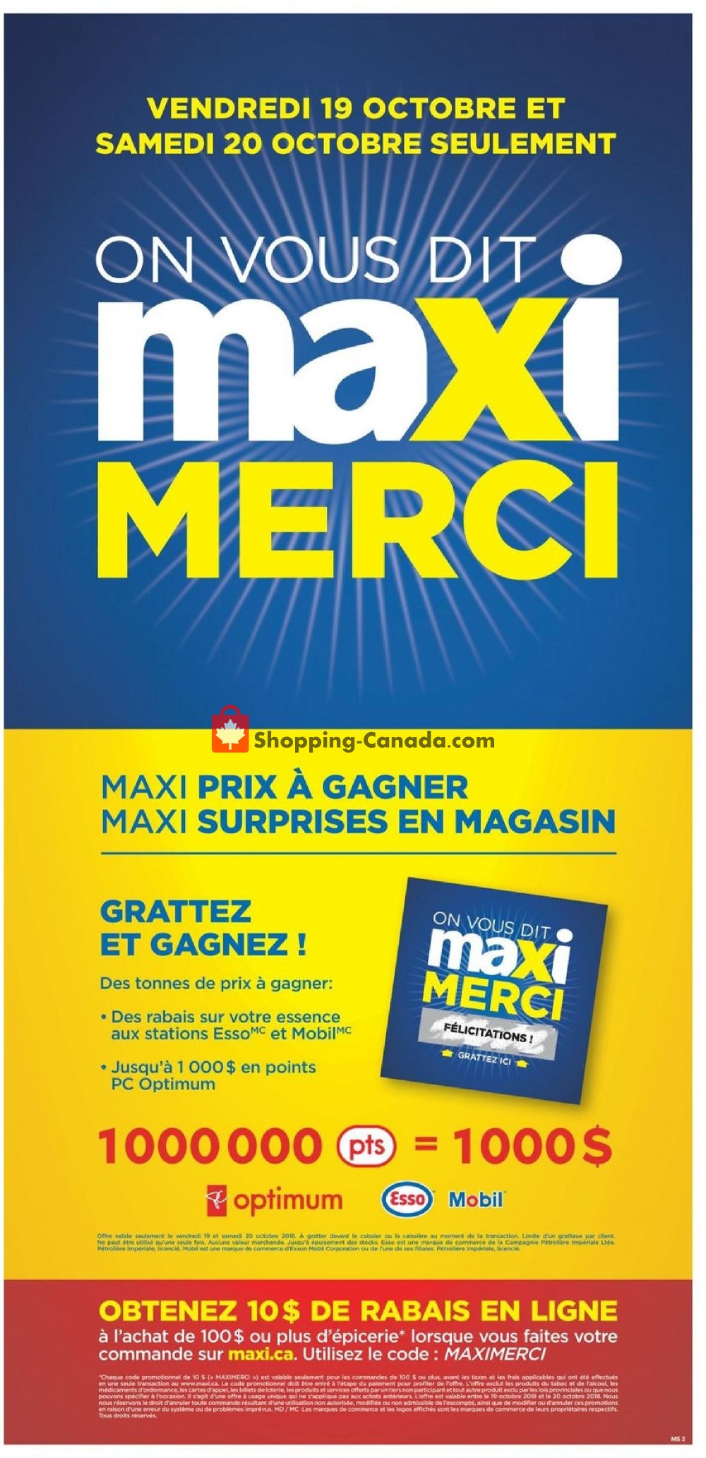 Maxi flyer from Thursday October 18, 2018 to Wednesday October 24, 2018 - page 2