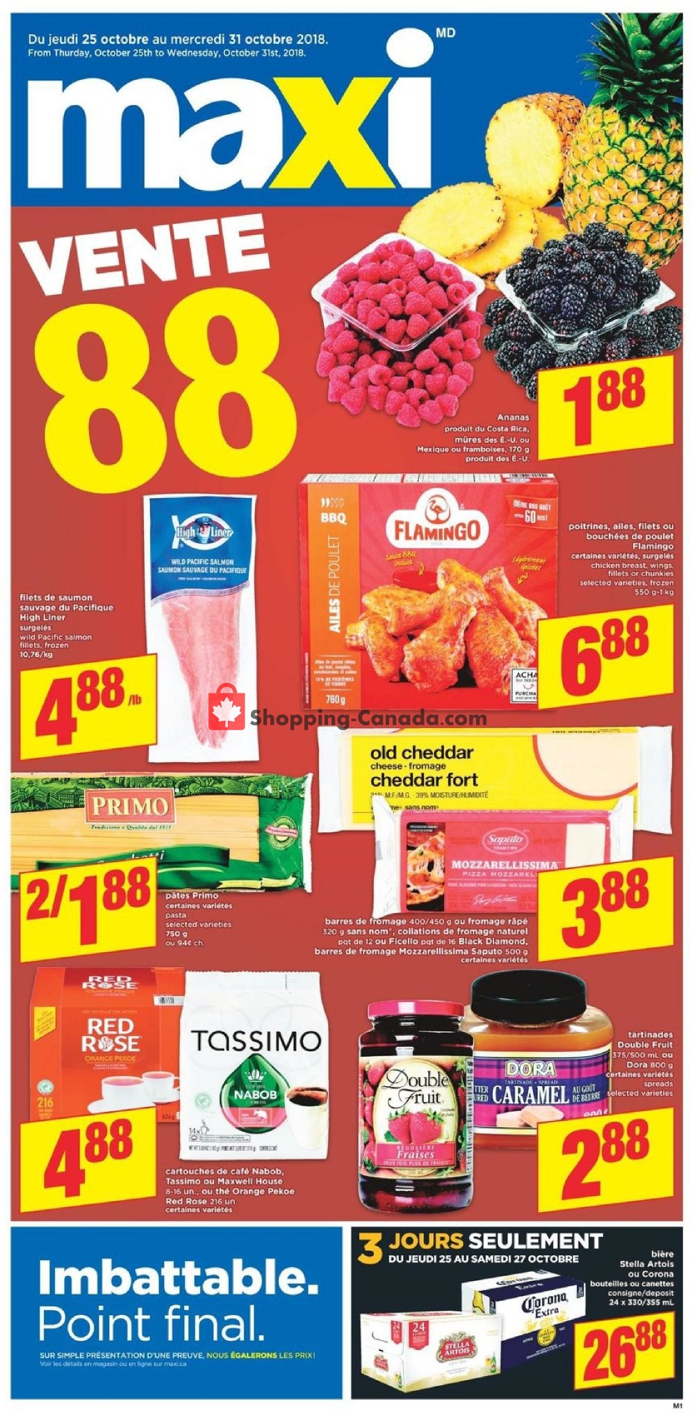Maxi flyer from Thursday October 25, 2018 to Wednesday October 31, 2018 - page 1