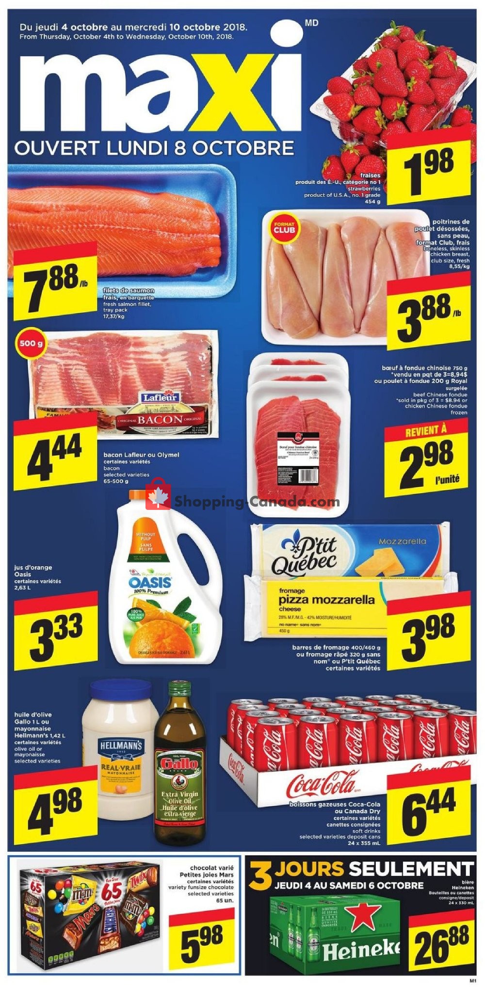 Maxi flyer from Thursday October 4, 2018 to Wednesday October 10, 2018 - page 1