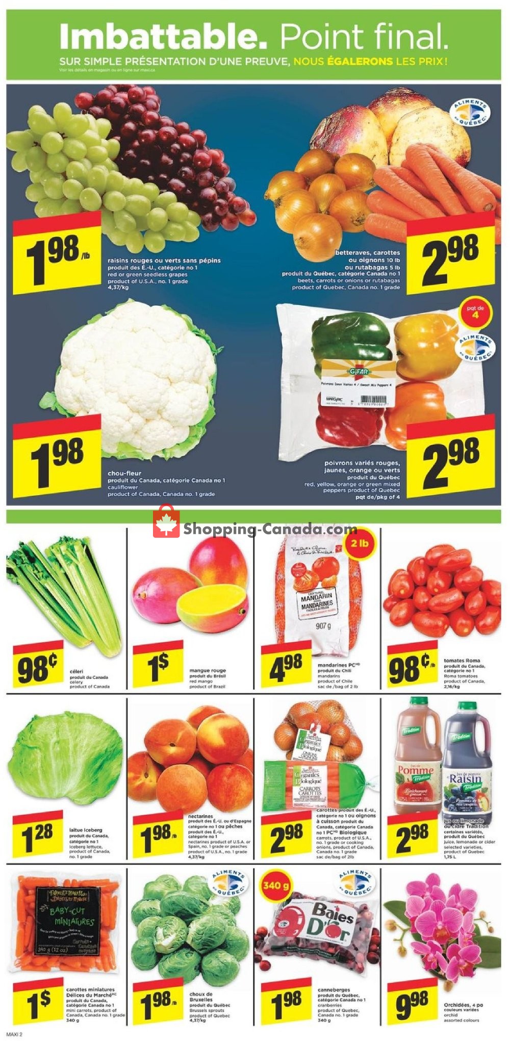 Maxi flyer from Thursday September 27, 2018 to Wednesday October 3, 2018 - page 2