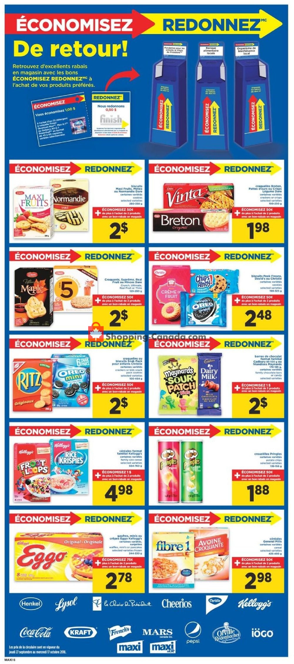 Maxi flyer from Thursday September 27, 2018 to Wednesday October 3, 2018 - page 6