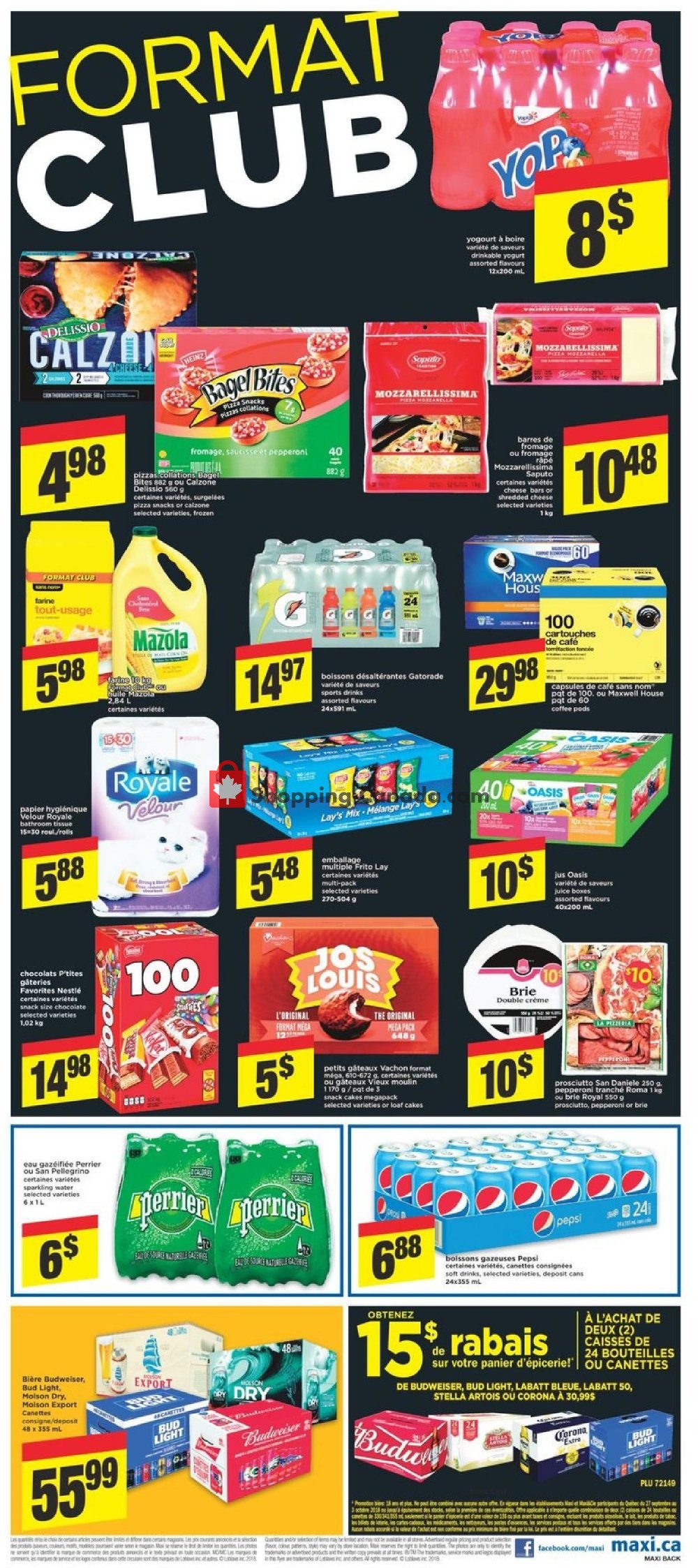 Maxi flyer from Thursday September 27, 2018 to Wednesday October 3, 2018 - page 8