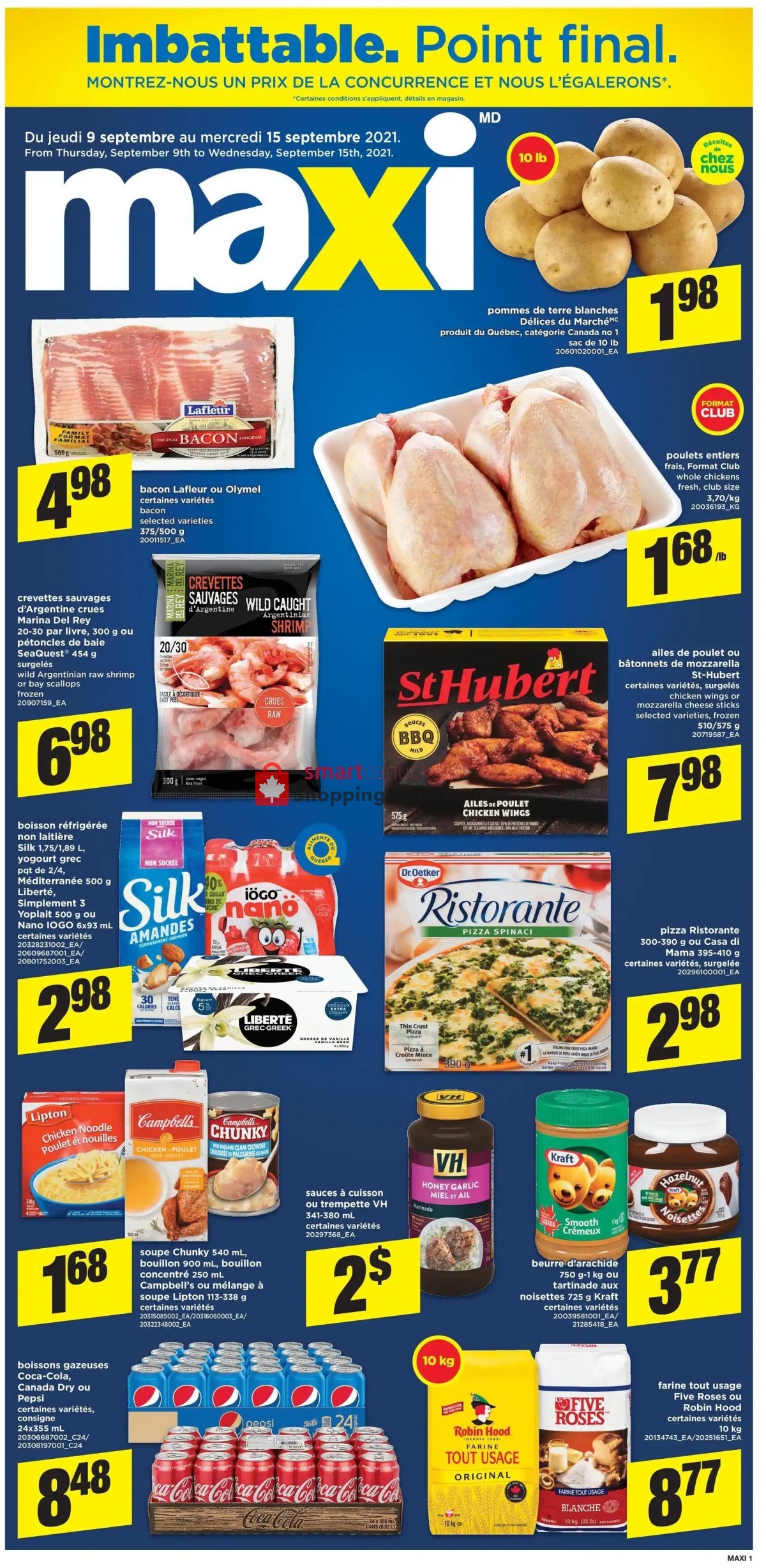 Maxi flyer from Thursday September 9, 2021 to Wednesday September 15, 2021 - page 1