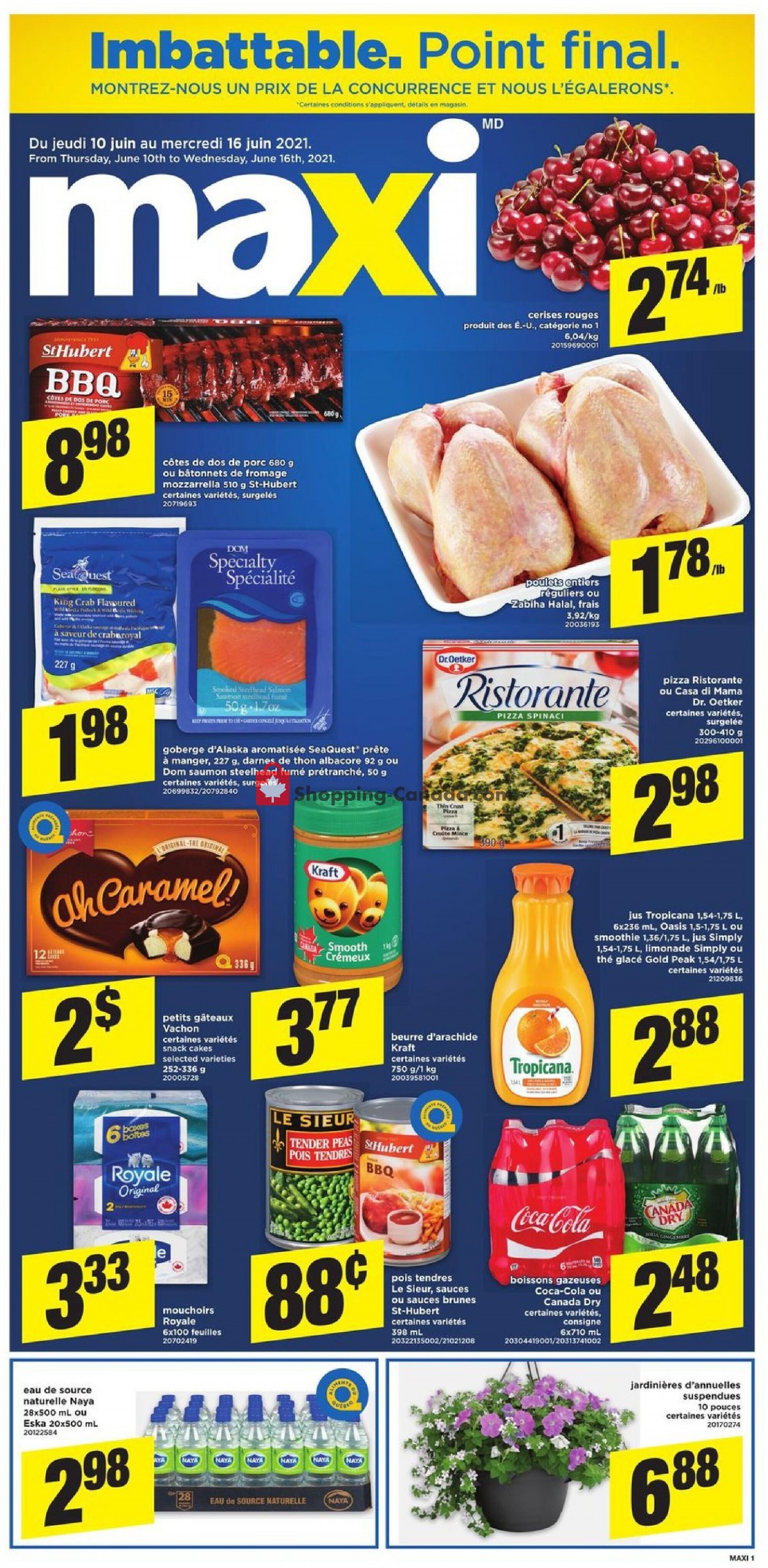 Maxi flyer from Thursday June 10, 2021 to Wednesday June 16, 2021 - page 1