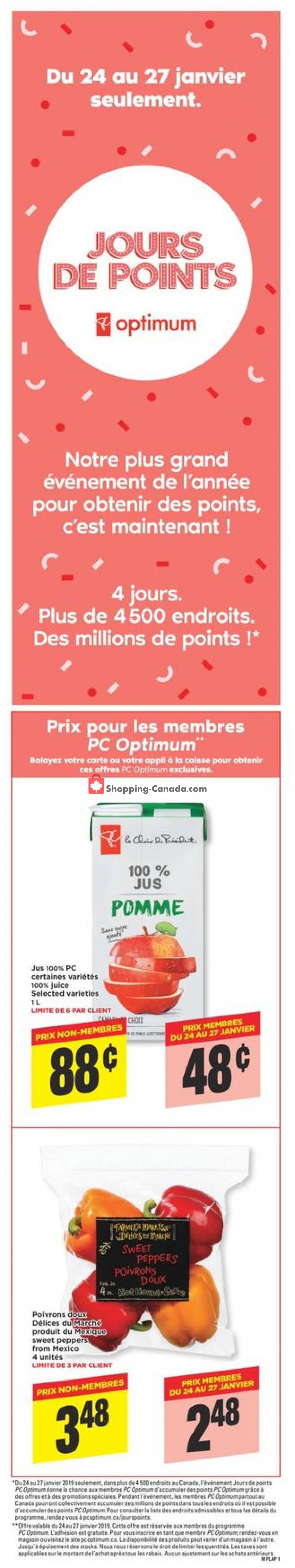 Maxi flyer from Thursday January 24, 2019 to Wednesday January 30, 2019 - page 1