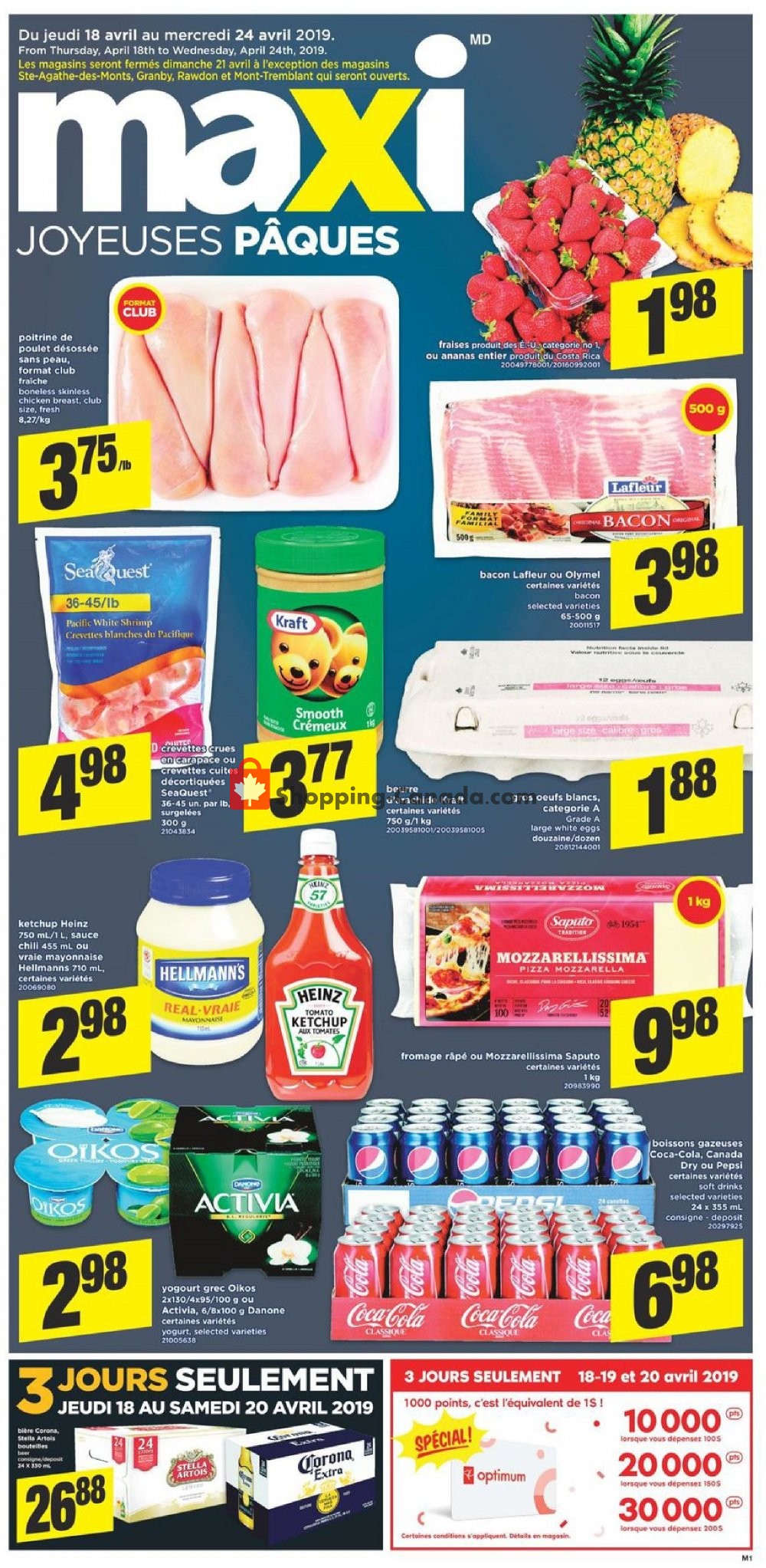 Maxi flyer from Thursday April 18, 2019 to Wednesday April 24, 2019 - page 1