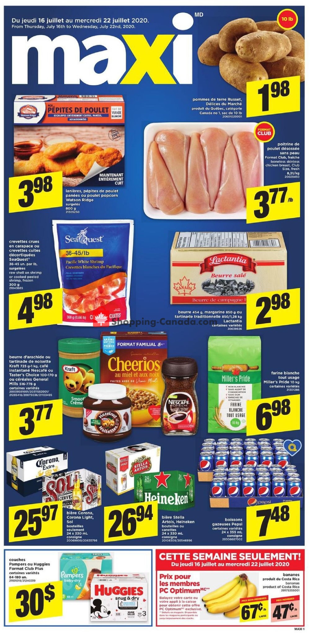 Maxi flyer from Thursday July 16, 2020 to Wednesday July 22, 2020 - page 1