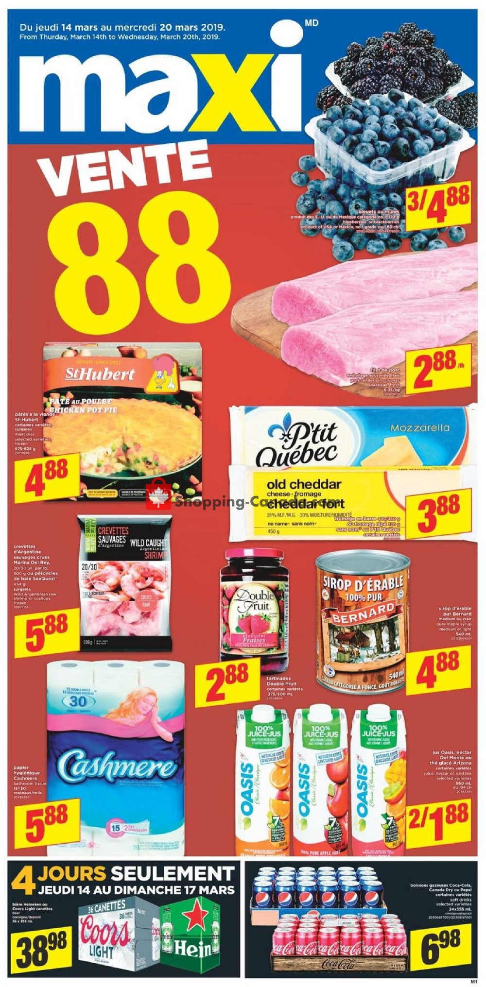 Maxi flyer from Thursday March 14, 2019 to Wednesday March 20, 2019 - page 1
