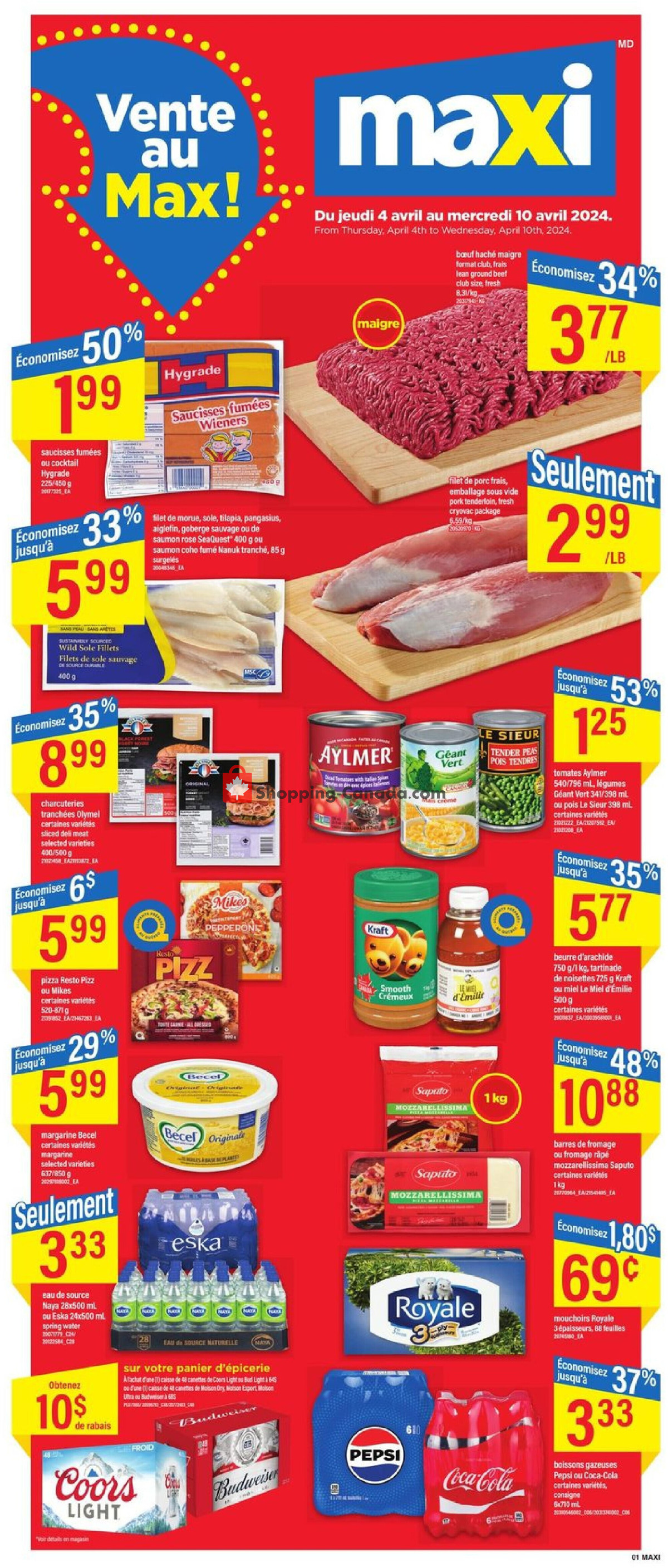 Maxi flyer from Thursday April 4, 2024 to Wednesday April 10, 2024 - page 3