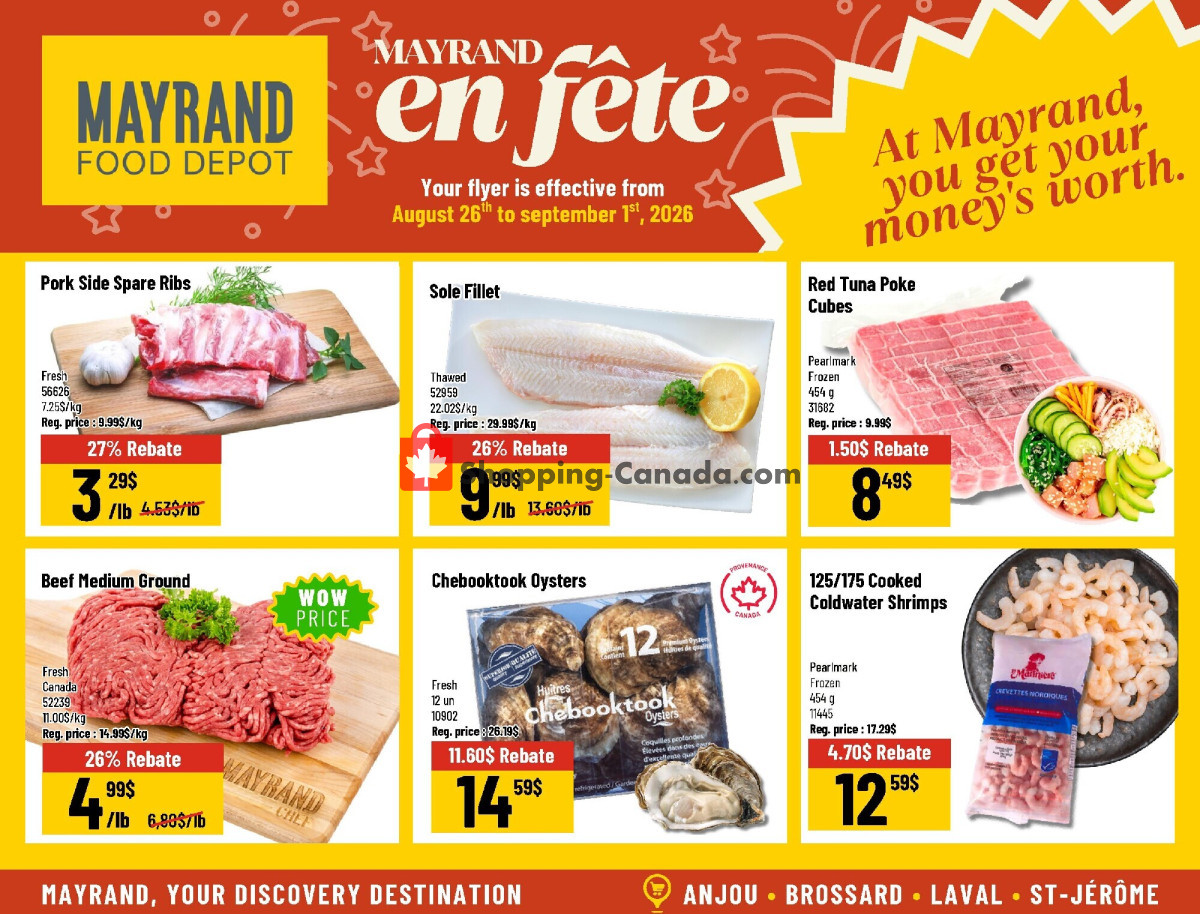 Mayrand flyer from Wednesday August 26, 2026 to Tuesday September 1, 2026 - page 2