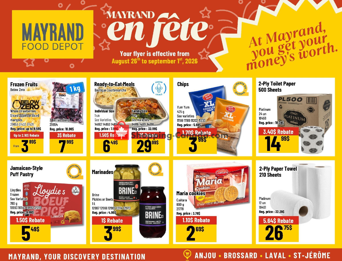 Mayrand flyer from Wednesday August 26, 2026 to Tuesday September 1, 2026 - page 4