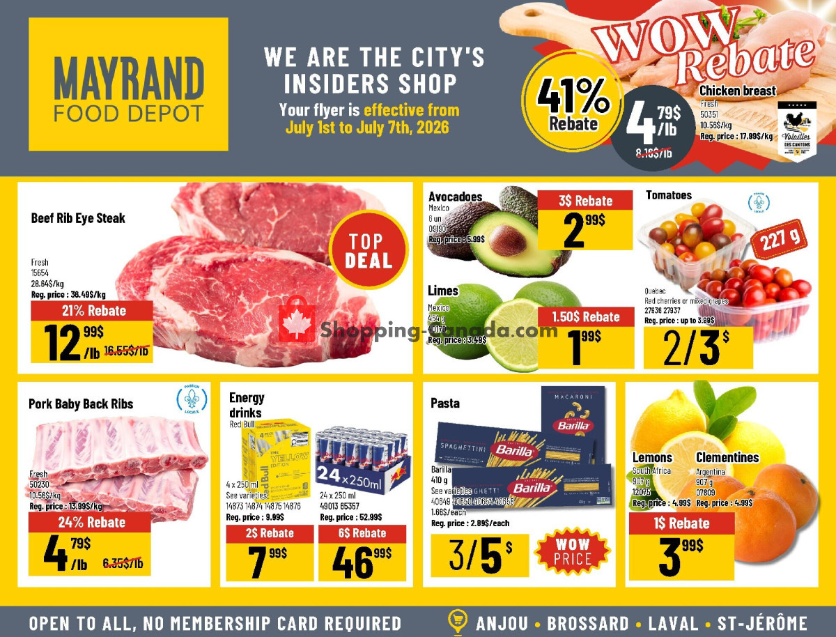 Mayrand flyer from Wednesday July 1, 2026 to Tuesday July 7, 2026 - page 1