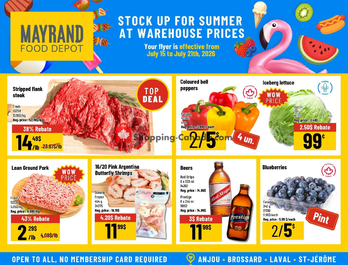 Mayrand flyer from Wednesday July 15, 2026 to Tuesday July 21, 2026 - page 1