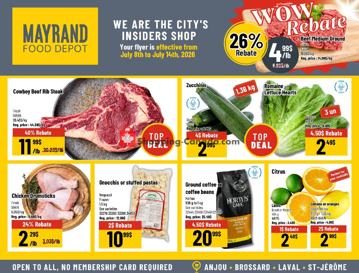 Mayrand flyer from Wednesday July 8, 2026 to Tuesday July 14, 2026 - page 1