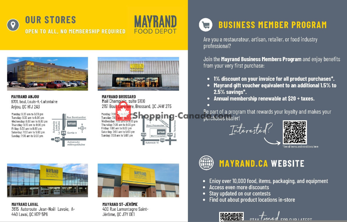 Mayrand flyer from Wednesday May 27, 2026 to Tuesday June 2, 2026 - page 1