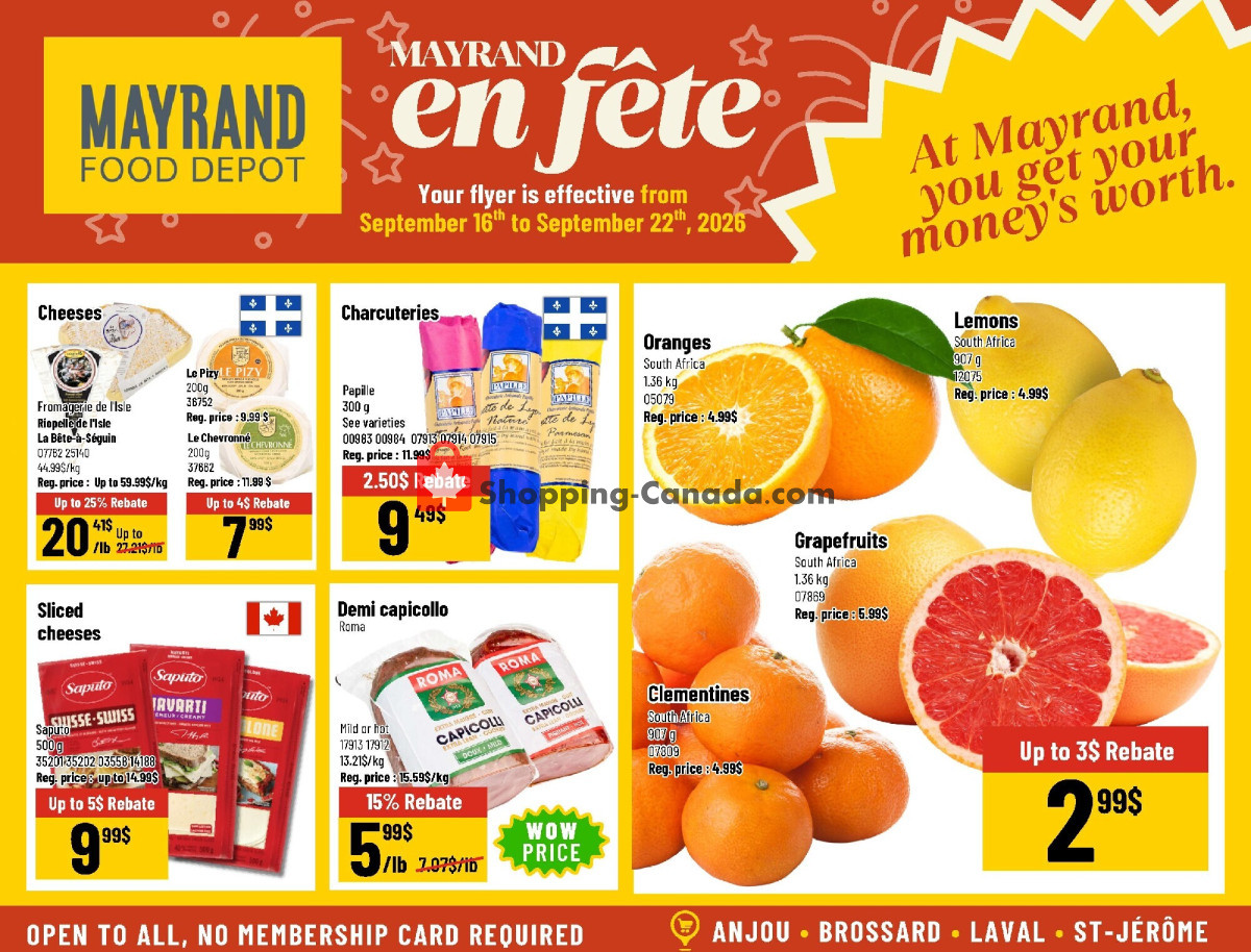 Mayrand flyer from Wednesday September 16, 2026 to Tuesday September 22, 2026 - page 3