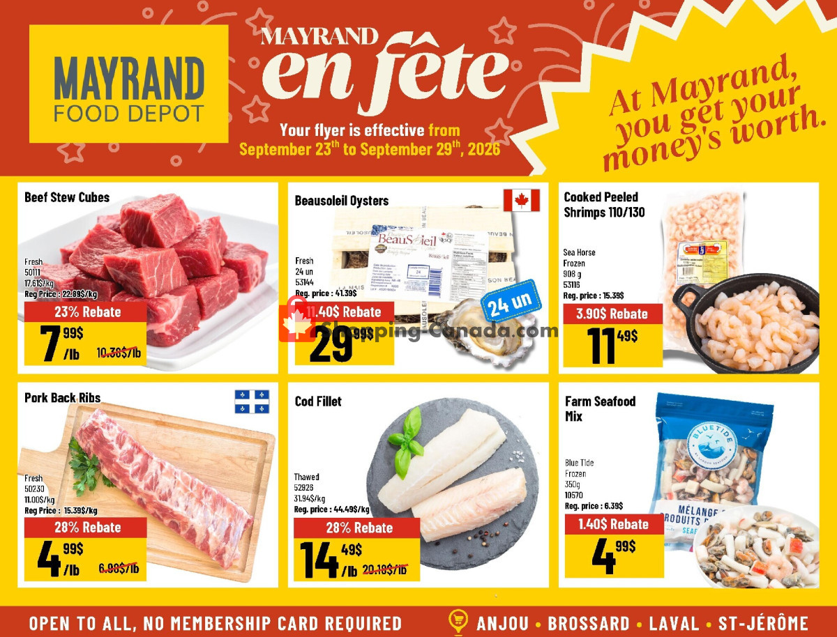Mayrand flyer from Wednesday September 23, 2026 to Tuesday September 29, 2026 - page 2