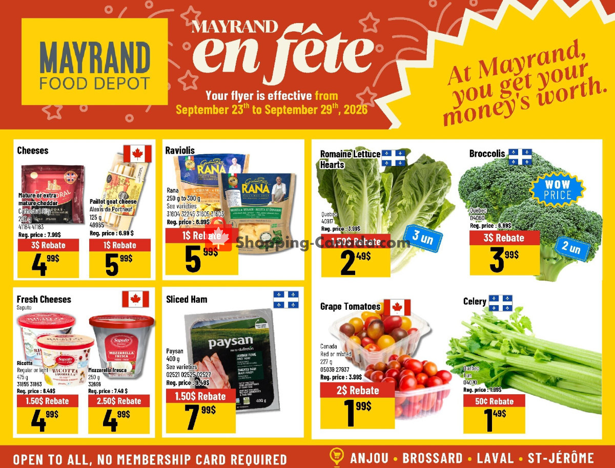Mayrand flyer from Wednesday September 23, 2026 to Tuesday September 29, 2026 - page 3