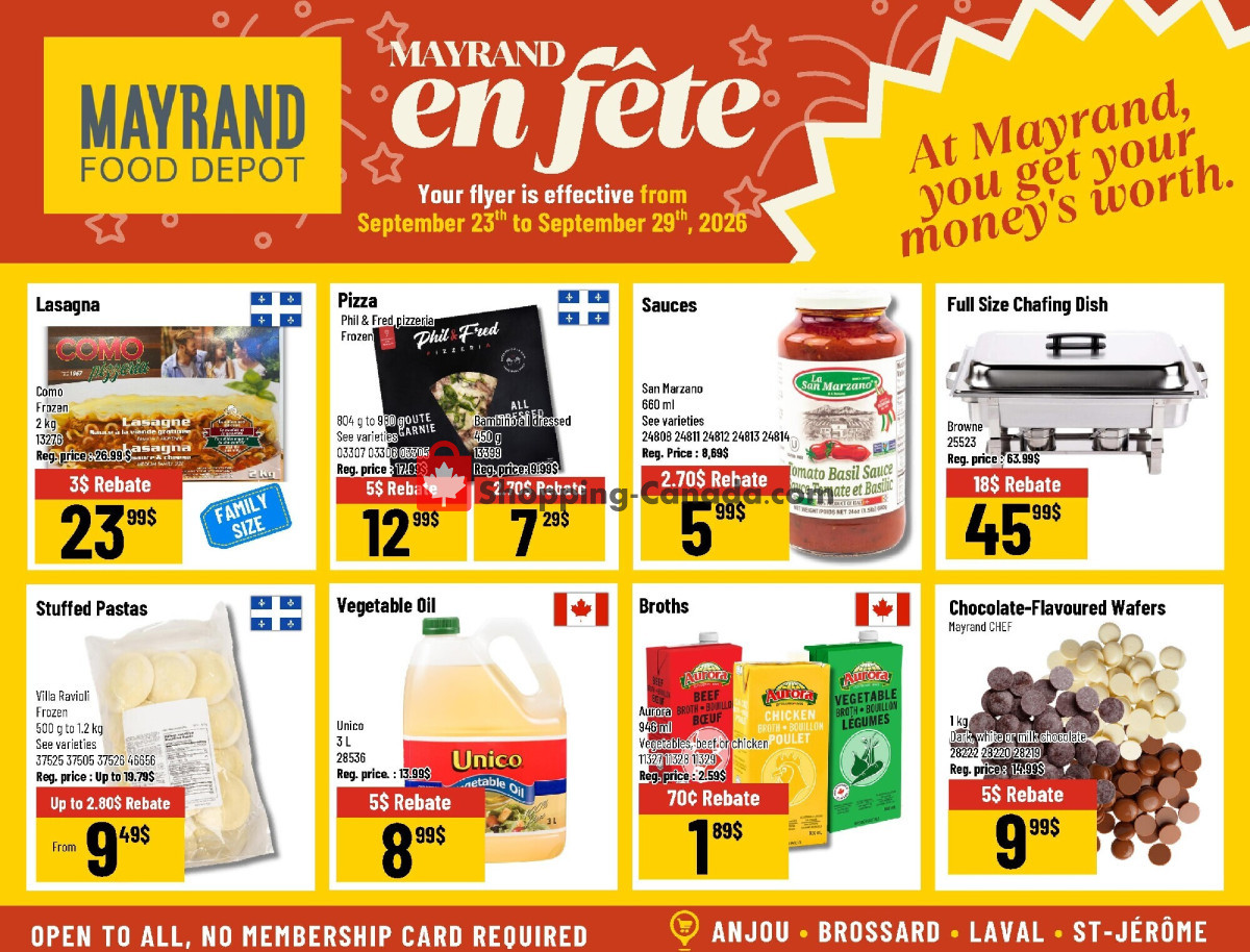 Mayrand flyer from Wednesday September 23, 2026 to Tuesday September 29, 2026 - page 4
