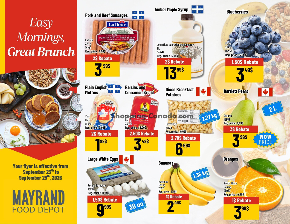 Mayrand flyer from Wednesday September 23, 2026 to Tuesday September 29, 2026 - page 6
