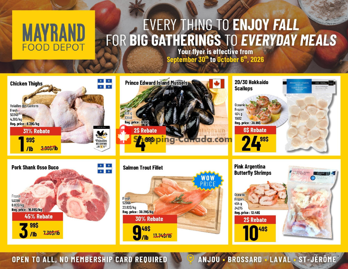 Mayrand flyer from Wednesday September 30, 2026 to Tuesday October 6, 2026 - page 2