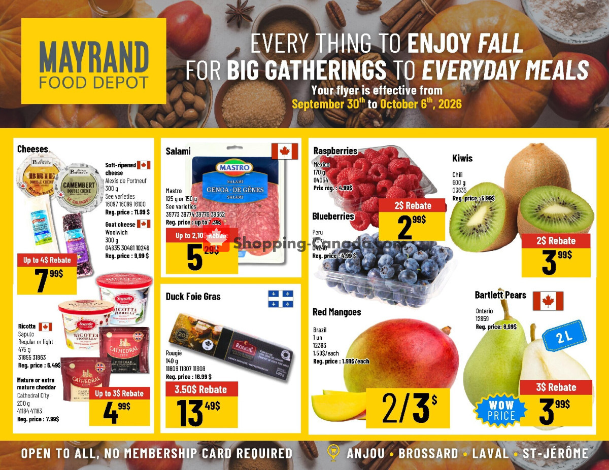 Mayrand flyer from Wednesday September 30, 2026 to Tuesday October 6, 2026 - page 3
