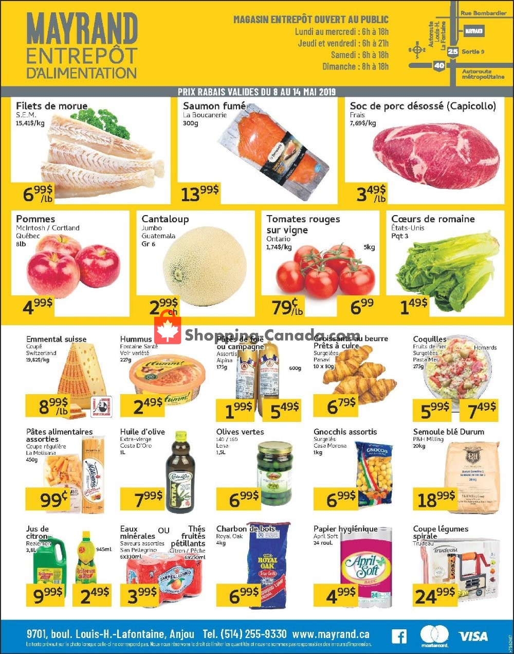 Mayrand flyer from Wednesday May 8, 2019 to Tuesday May 14, 2019 - page 1