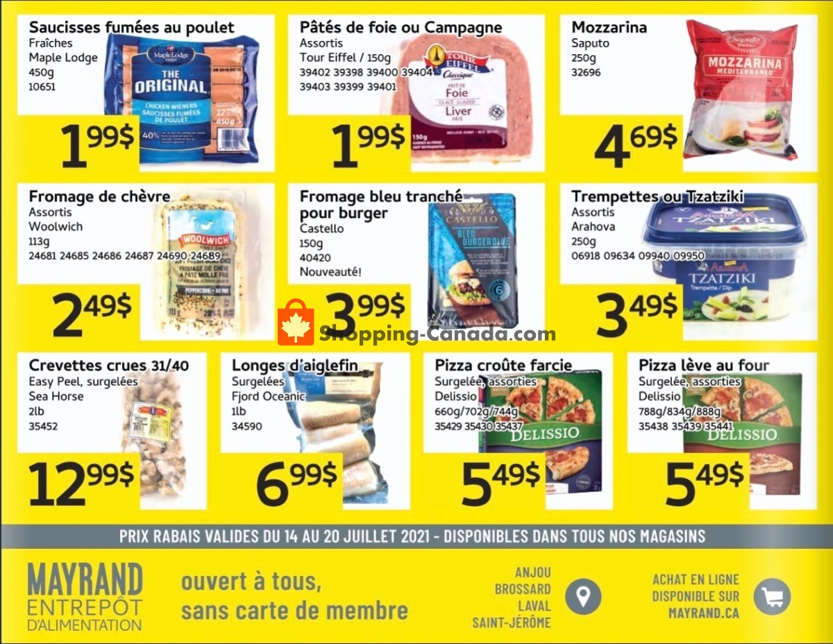 Mayrand flyer from Wednesday July 14, 2021 to Tuesday July 20, 2021 - page 2