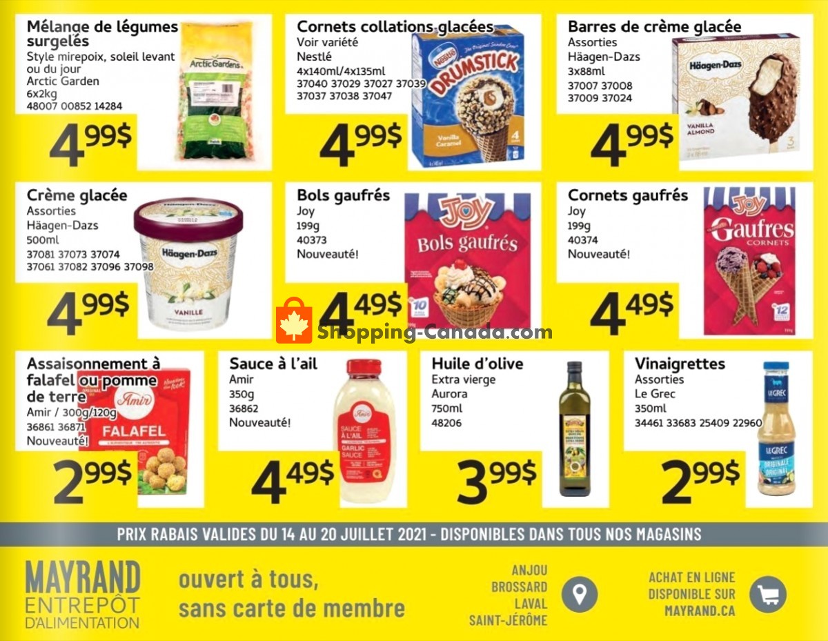 Mayrand flyer from Wednesday July 14, 2021 to Tuesday July 20, 2021 - page 3