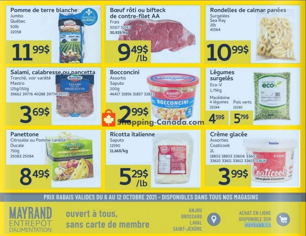 Mayrand flyer from Wednesday October 6, 2021 to Tuesday October 12, 2021 - page 4