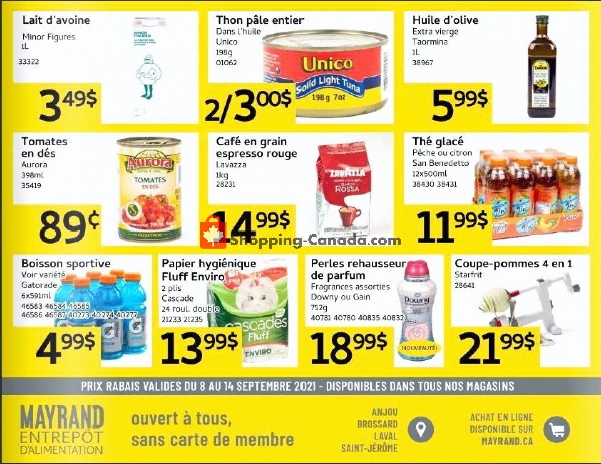 Mayrand flyer from Wednesday September 8, 2021 to Tuesday September 14, 2021 - page 3