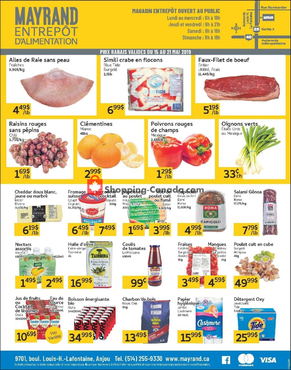 Mayrand flyer from Wednesday May 15, 2019 to Tuesday May 21, 2019 - page 1