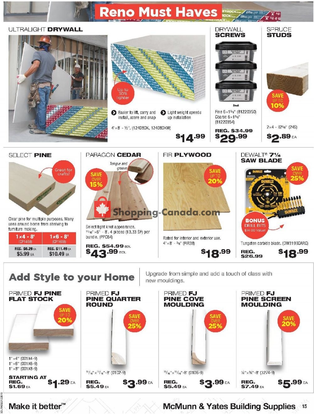McMunn & Yates flyer from Thursday May 2, 2019 to Sunday May 12, 2019 - page 15