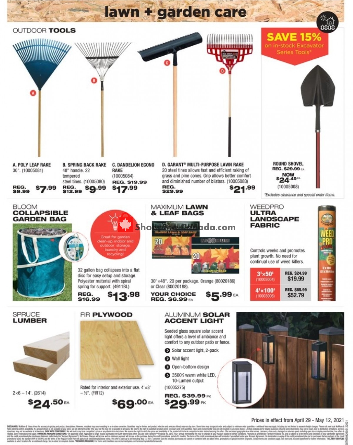 McMunn & Yates flyer from Thursday April 29, 2021 to Wednesday May 12, 2021 - page 12